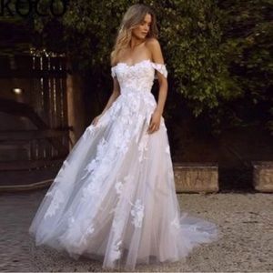 Off The Shoulder Wedding Dress